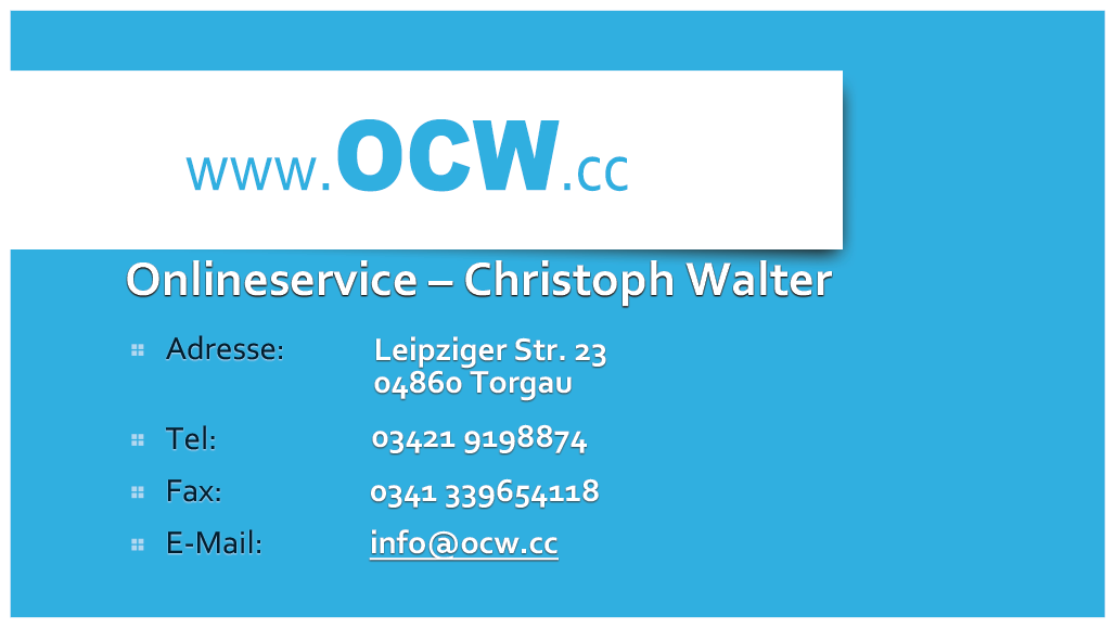Onlineservice Christoph Walter